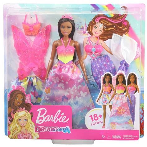Barbie Dreamtopia Dress Up Doll With Brunette Hair
