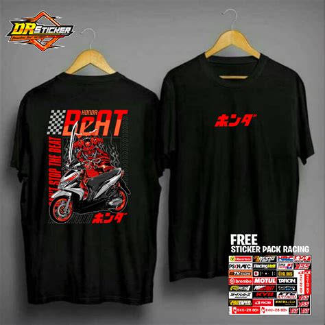 Jual Kaos Beat Desain Barong Kaos Sunmori Honda Beat Desain Custom