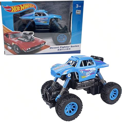 Hot Wheels Monster Trucks Camion Giocattolo In Scala E Auto Schiacciabile Veicolo Da