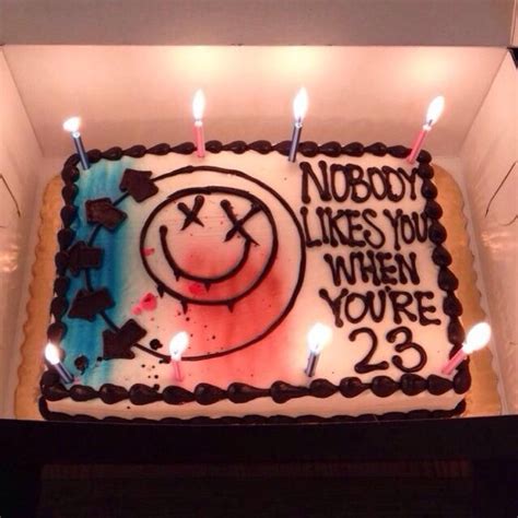 Emma On Twitter Blink 182 Cake 23 Birthday Cake Blink 182 Cupcakes