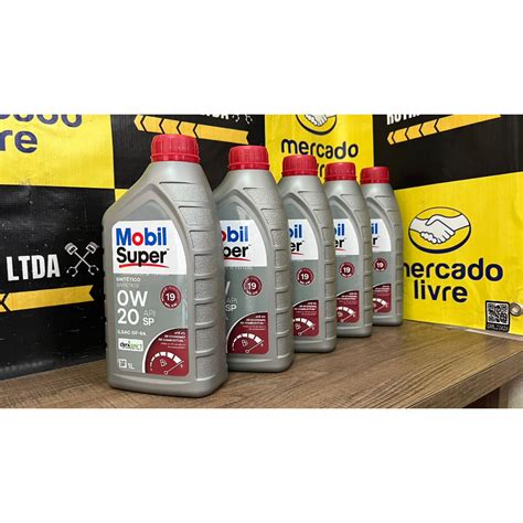 Kit 5 Óleos Mobil Super 0W20 API SP Sintético 5L Shopee Brasil