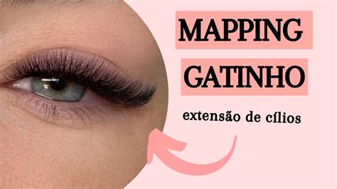 Cilios Fio A Fio Gatinho - Como fazer o mapping gatinho na extensão de cílios - YouTube