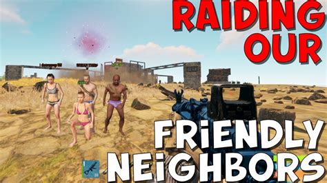 Rust Raiding Our Friendly Neighbors With Mlrs Rockets Youtube