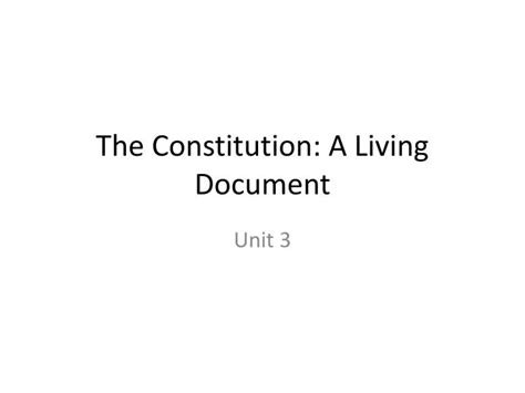 Ppt The Constitution A Living Document Powerpoint Presentation Free Download Id 2507633