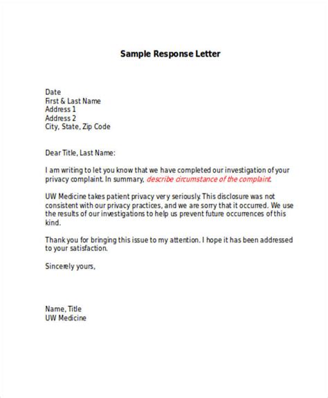 8 Powerful Examples Of Response To Complaint Letter And How To Write It Hennessy Events