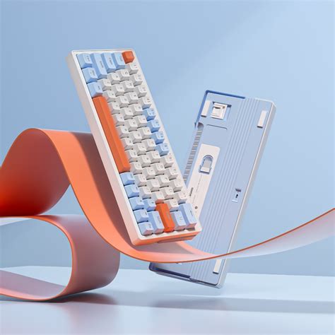 Zifriend ZA63 Pro Hot Swappable 2 4G Wireless Rgb Mechanical Keyboard Tnt Yellow Switch