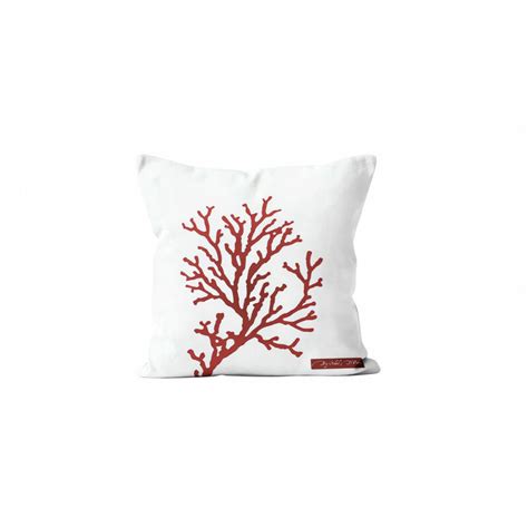 Housse De Coussin X Cm Corail Par Soleil D Ocre