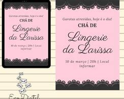 Convite Digital Ch De Lingerie No Elo Nat Lia Zoccal D