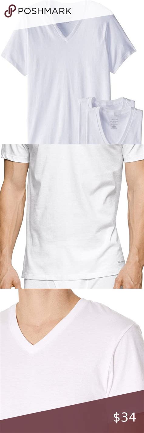 Calvin Klein Mens Classic T Shirt V Neck 3 Pack Calvin Klein Men