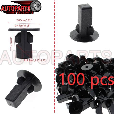 Nylon Pcs New Bumper Inner Fender Rivets Push Clips Fit X Mm For