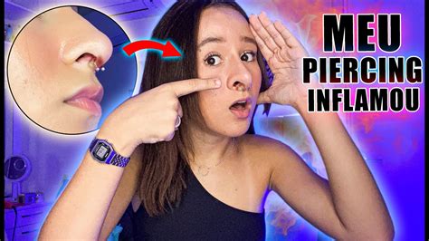 Meu Piercing Inflamou O Que Fazer - MEU PIERCING DO SEPTO INFLAMOU |CUIDADOS COM O PIERCING - YouTube