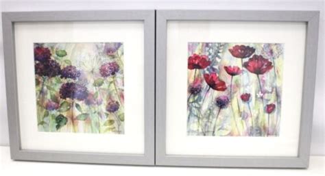 CATHERINE STEPHENSON Hydrangea Burst Raspberry Poppy Art Prints