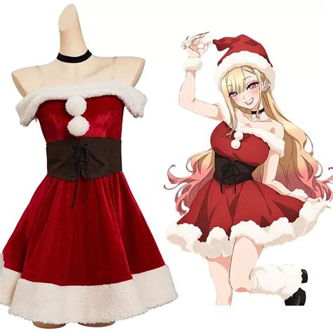 Marin Kitagawa Cosplay Costumes, Christmas Women Sexy Santa Outfits for ...