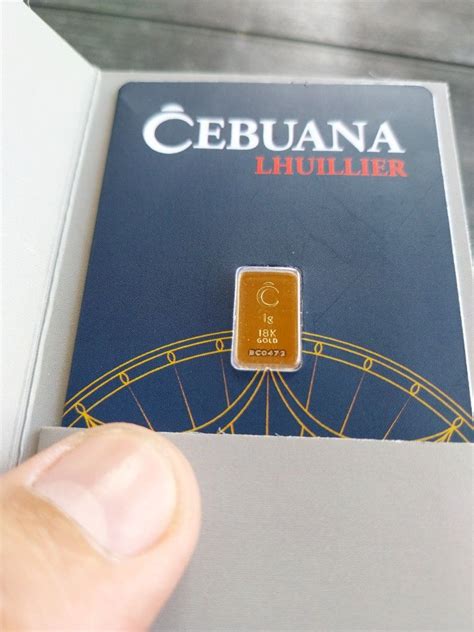 18k 1 Gram Cebuana Limited Edition Mini Gold Bars Everything Else