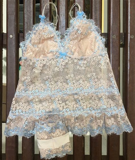 Baby Doll Lingerie Sexy Blusinha E Calcinha Em Renda Shopee Brasil