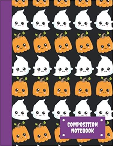 Halloween Composition Notebook College Ruled Cute Ghosts And