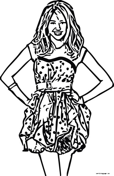 Hannah Montana Coloring Coloring Pages