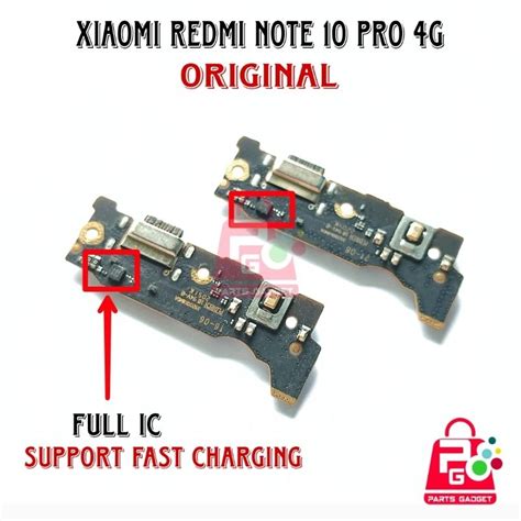 Jual Konektor Charger Xiaomi Redmi Note 10 Pro 4G Original Board Papan