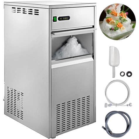 VEVOR Commercial Snow Flake Ice Maker 44 220LBS Freestand Snowflake Ice