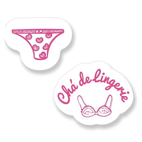 Kit aplique festa Chá Lingerie 12unid Elo7 Produtos Especiais