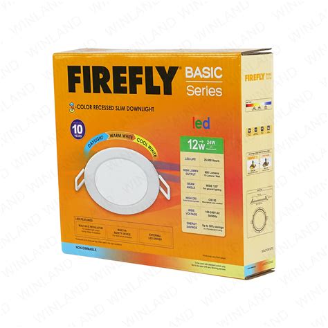 Firefly By Winland Basic Series Color Recessed Slim Led Downlight W