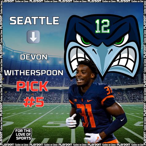 Playdoit México On Twitter El Pick 5 Es Devon Witherspoon Para Los Seahawks 5️⃣💥 📌 Pick 5