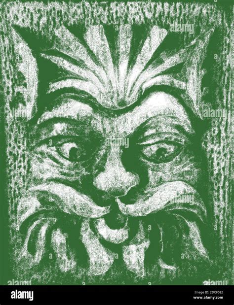 Celtic Green Man Symbol