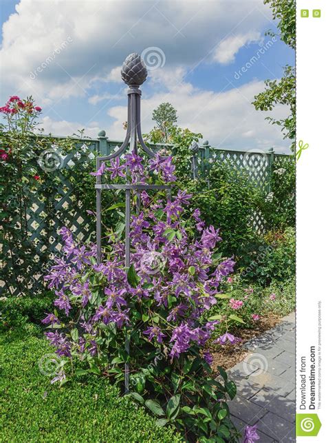 Beautiful Garden Idea In Model Gardens Appeltern Nederland Stock Image