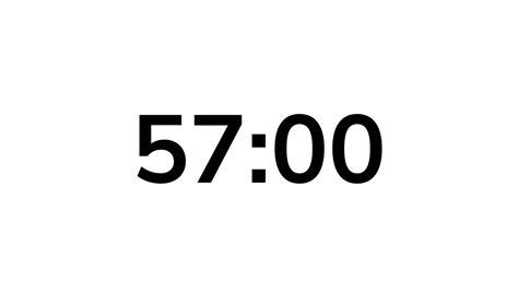 60 second countdown timer on white background 39859511 Stock Video at ...