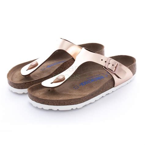 Sandals Birkenstock Gizeh 1005048 Metallic Copper