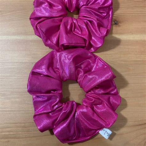 Scrunchie Rosa Glitter Fluo Lellalab