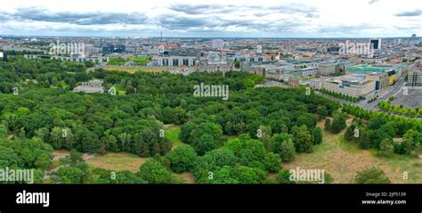 Brandenburg Gate In Berlin Germany Aerial View Stock Photo Alamy