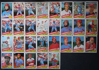 Topps St Louis Cardinals Team Set Of Baseball Cards Ebay