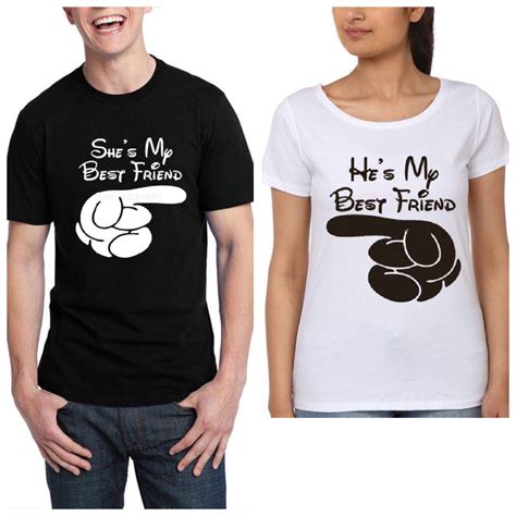 He Is My Best Friend She Is My Best Friend Couple T-Shirt | Swag Shirts