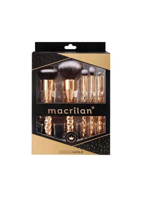 Macrilan Kit Pinc Is Macrilan Gold Dourado Kit De Pinceis Macrilan