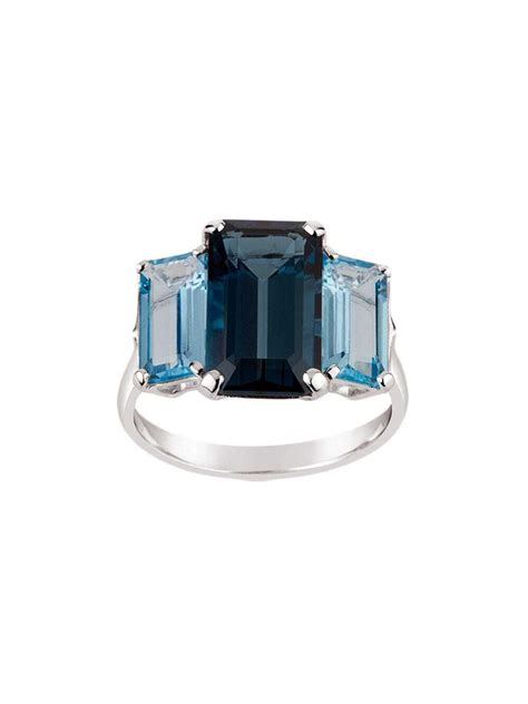 Popular Designer Blue Topaz Dinny Hall Women Rings Editorialist