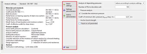 Settings Program Sheeting Check Online Help GEO5