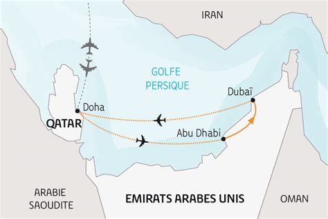 Circuit Le Qatar Et Les Emirats Emirats Arabes Unis Qatar Avec