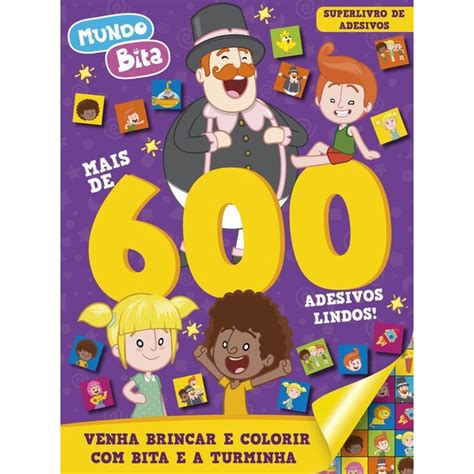 Superlivro De Adesivos 600 Adesivos Mundo Bita Shopee Brasil