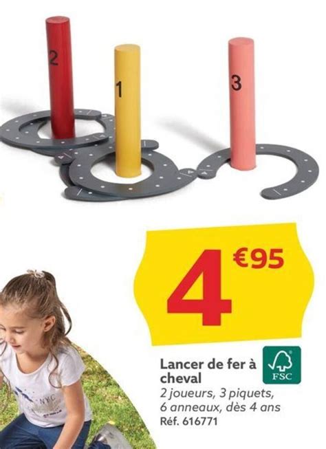 Promo Lancer de fer à cheval chez Gifi