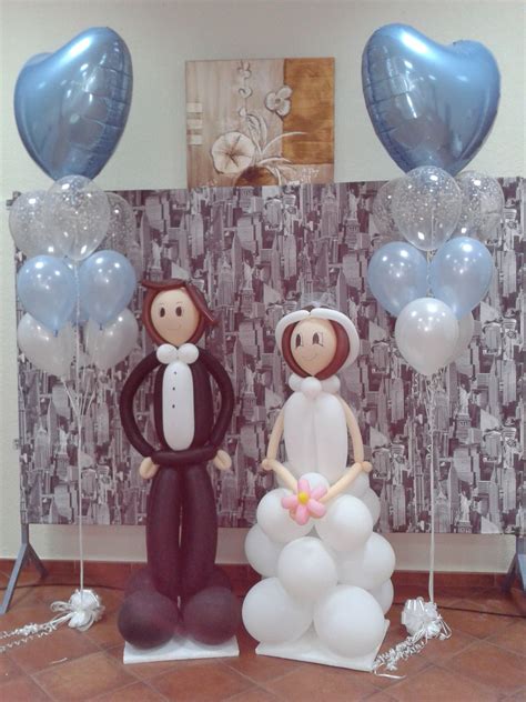 Novios De Globos Bouquets Globos Para Boda Decoracion Boda Con Globos Adornos Para Boda