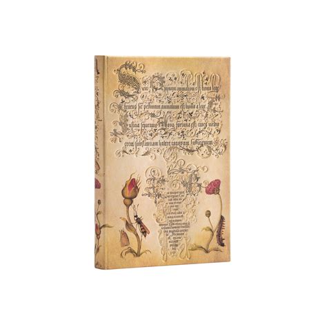 Paperblanks Notebook Flemish Rose, 95 x 140 mm, wide-ruled, hard cover ...