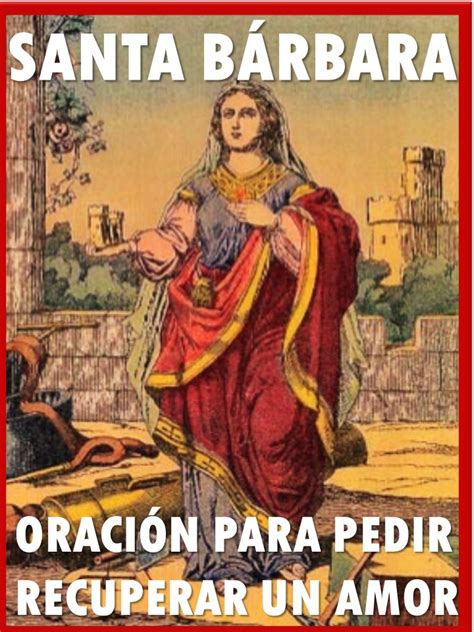 12 Oración A Santa Bárbara Para Abrir Caminos GabrielRasha