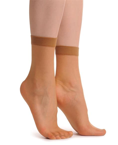 X Nude Socks Ankle High Den Beige Plain Designer Opaque Socks Amazon Co Uk Clothing