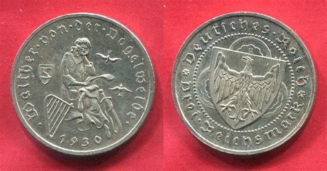 Deutschland Weimarer Republik Germany 3 Mark 1930 G 700 Todestag Von