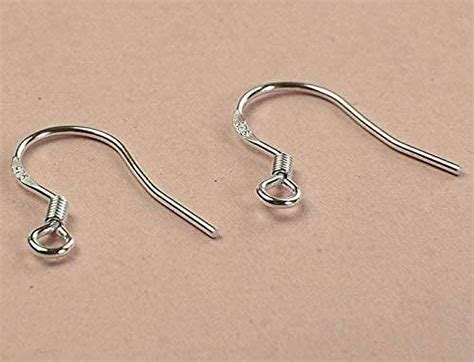 50pcs 925 Sterling Silver French Wire Earring Hooks Fish Hook Earrings