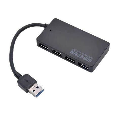 USB Extension 4 Port HUB 3.0 Cable Electric Power Supply 4 Way Adapter ...