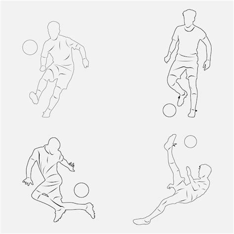 Premium Vector Soccer Players Vector