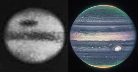 The First Image Of Jupiter Vs The James Webb Photo R Interestingasfuck