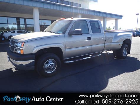 Used 2003 Chevrolet Silverado 3500 Ext Cab 4wd For Sale In Deer Park Wa 99006 Parkway Auto Center